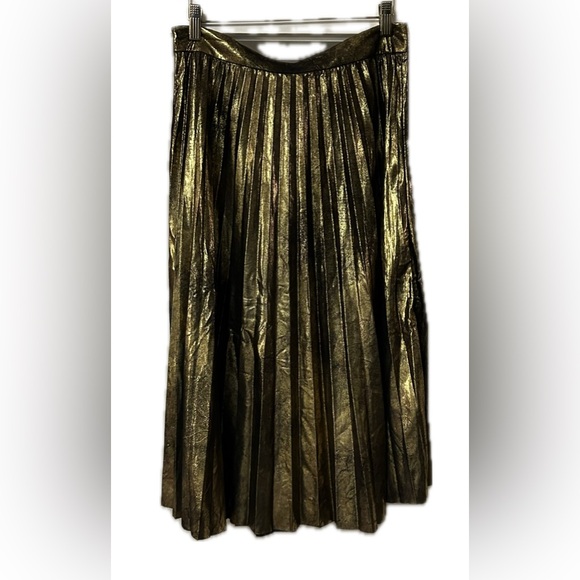NWT Zara Woman Gold/Black Midi Skirt. - Picture 7 of 10